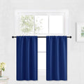 RYB HOME Kitchen Blackout Curtains Over Sink 36 inch Length, Rod Pocket | by RYBHOME
