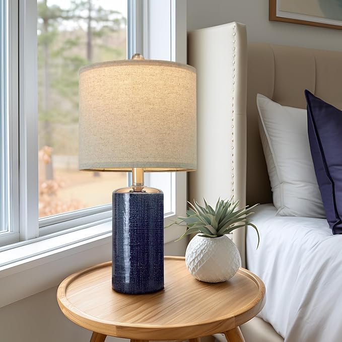 G-SAFAVA 20.25" Small Table Lamps Set of 2 Modern Ceramic Lamps - Image 3