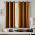 MIULEE Blackout Curtains for Bedroom 2 Panels 40 x 54 Inch Long Gold Brown | by MIULEE