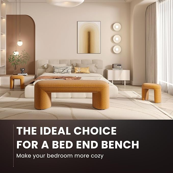 53" Chenille End of Bed Bench Set - Image 5