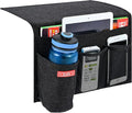 Zafit Linen 4 Pockets Bedside Caddy, Bedside Storage Organizer by ZAFIT
