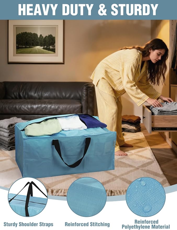 WORKPRO 4 Pack Extra Large Moving Bags - Image 4