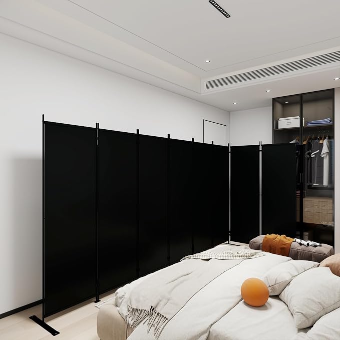 T&Jero 8-Panel Folding Room Divider, 6ft Tall Portable Privacy Screen Wall - Image 7