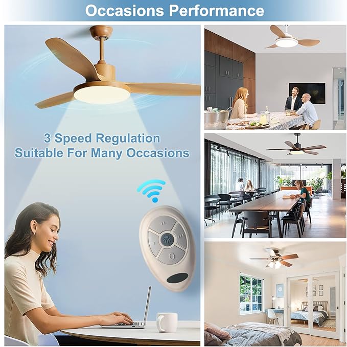 Universal Ceiling Fan Remote Control Kit Dimmable, Replacement for Hampton Bay, Hunter,Allen+Roth Kichler, FAN-28R L3HFAN35T1 FAN-35T1 L3HFAN35T FAN-35T KUJCE9603 UC7202T CHQ7202T