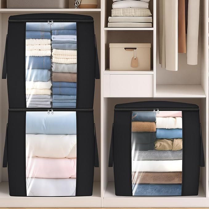 TasticTotes 120L Extra Large Blanket Clothes Storage Bags, 6 Pack | Foldable - Image 7