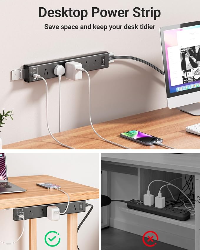 360° Mountable Surge Protector Power Strip - Image 7