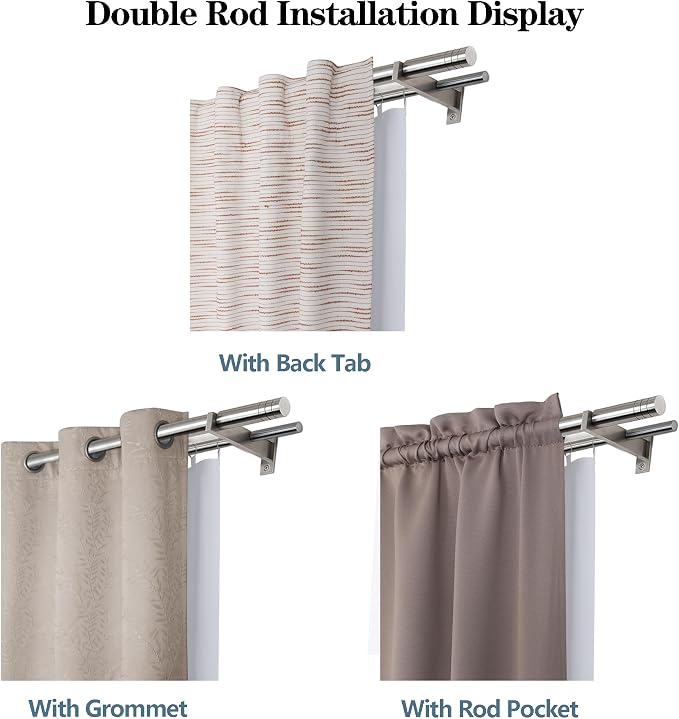 Chyhomenyc 2 Panels 100% Blackout Curtain Liners, Each 50" Wx80 L | 100% - Image 8