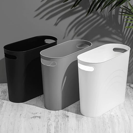 rejomiik Small Bathroom Trash Can, 3.5 Gallon Slim Garbage Can, Office and - Image 6