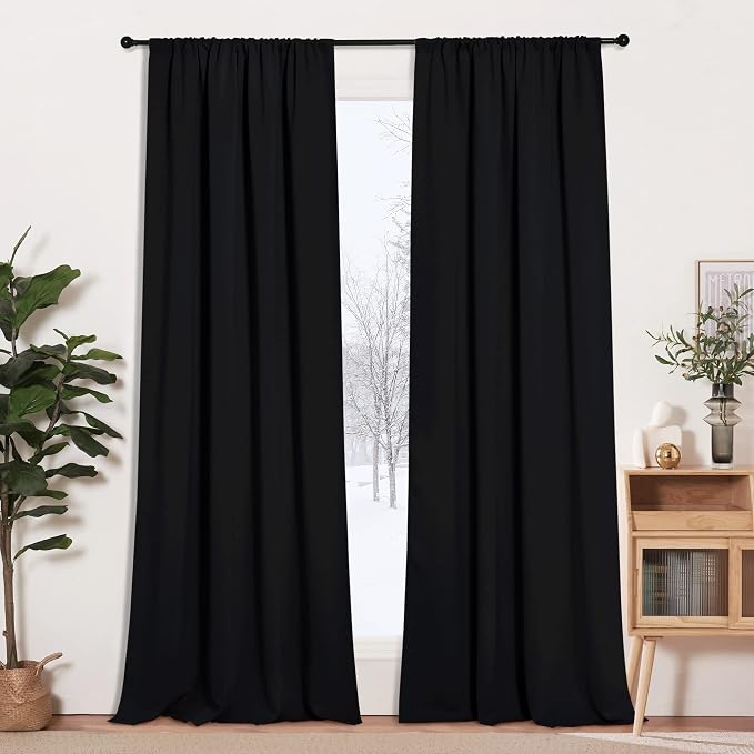 RYB HOME Blackout Curtains for Bedroom Living Dining Room 102 inches Long | by RYBHOME