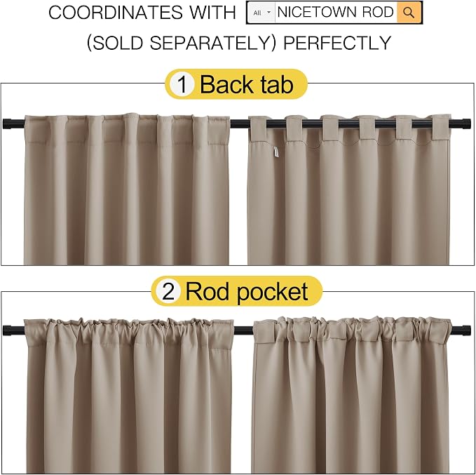NICETOWN Blackout Window Curtains - Image 3