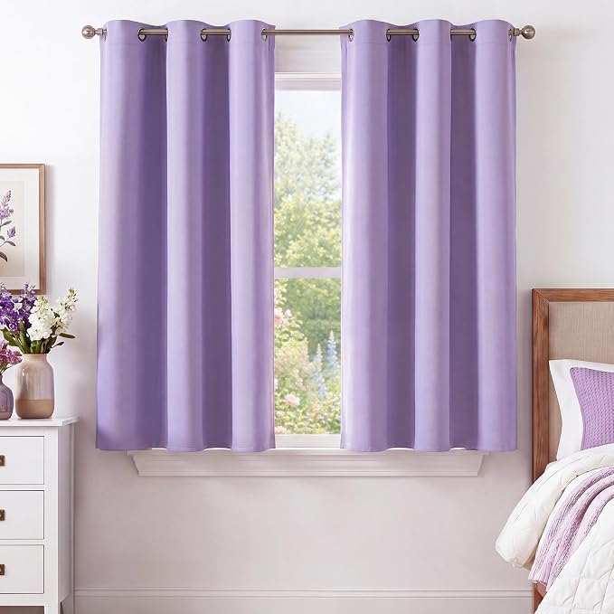 NICETOWN Lavender Purple 54 Inches Long 2 Panels by NICETOWN