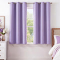 NICETOWN Lavender Purple Room Darkening Curtains 50 Inches Long 2 Panels by NICETOWN