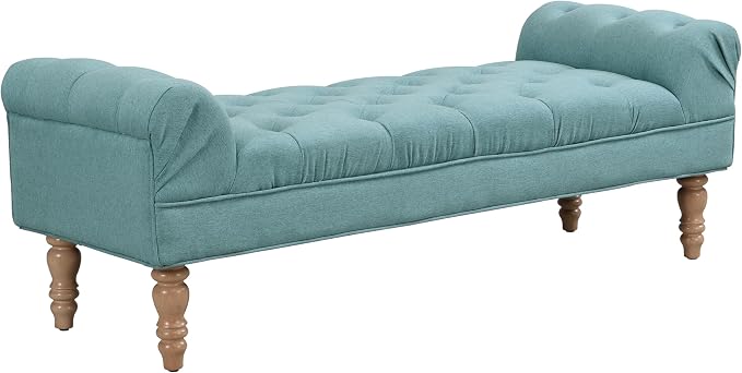 Christopher Knight Home Teaki Mid-Century Modern Upholstered Ottoman Bench - Image 9