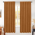 BGment Orange Blackout Velvet Curtains 2 Panels by BGment