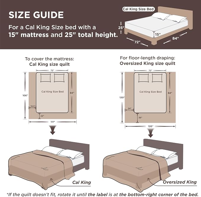 Bedsure California King Quilt, Lightweight Comforter Set, Basket Weave - Image 7