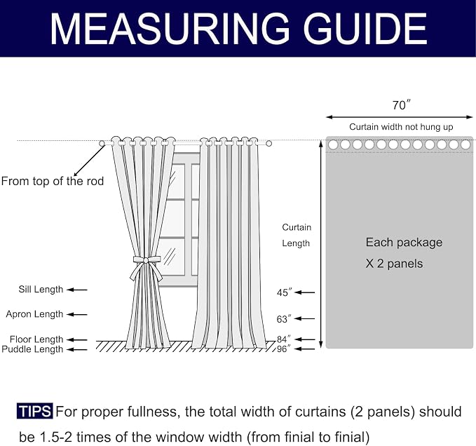 DWCN Blackout Curtains for Bedroom - Image 2
