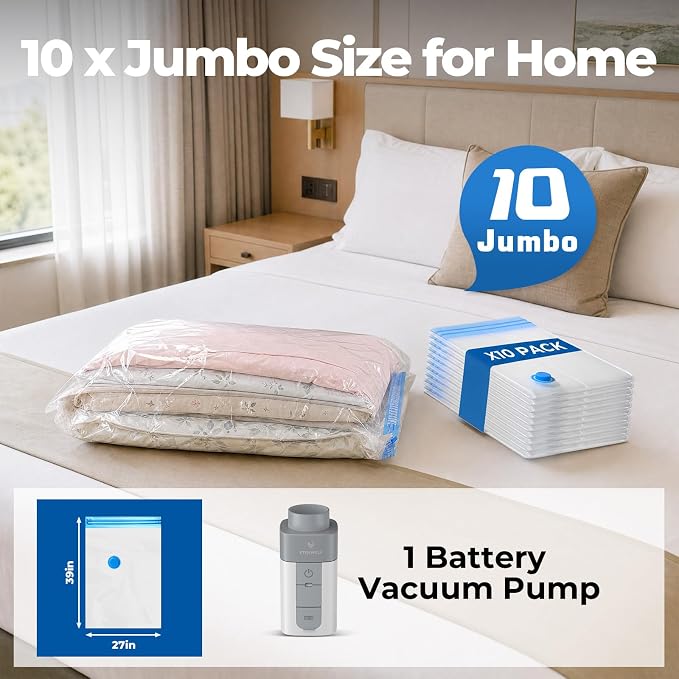 ETENWOLF 10 Jumbo Vacuum Storage Bags - Image 2