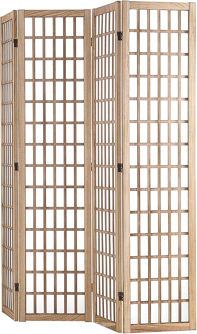 VEVOR Room Divider, 4 Panel Japanese Room Divider, Folding Privacy Screen Indoor - Image 10