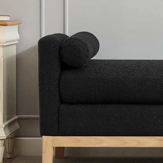 KEIKI Oversize Boucle Bench Ottoman - Image 8