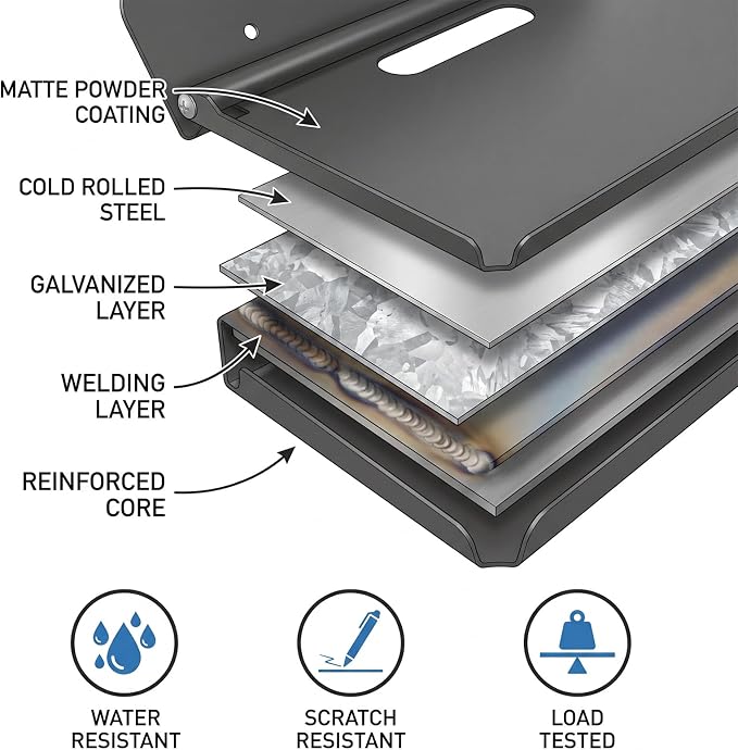 Foldable Wall Shelf, Space Saving Tray - Image 9