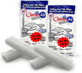 BioStrike Ceiling Fan Blade Air Filter - Dust & Allergen Catcher - Easy-Attach - Blade Filters for Any Fan Size - Reduce Airborne Particles - Made in USA (2 Pack, 4 Blade Filters Total)