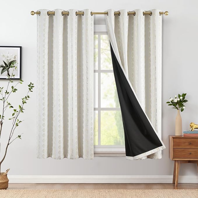 jinchan Boho Blackout Curtains 72 Inches Long - Image 2