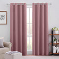 HOMEIDEAS Mauve Blackout Curtains by HOMEIDEAS