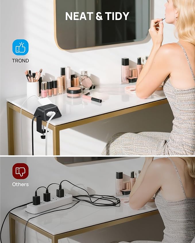 TROND Desk Clamp Power Strip, Surge Protector - Image 7