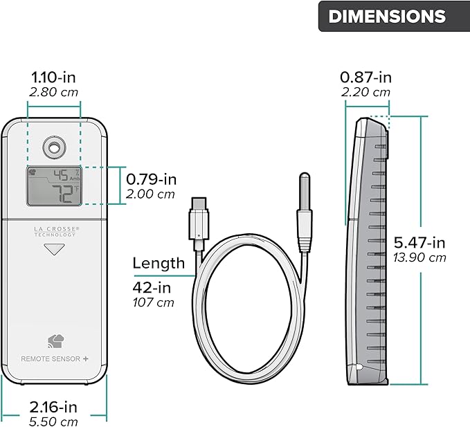 Temp Tracker Pro Wi-Fi Alert System: Bridge Gateway, 3 in/Out Temp. and Humidity, a Temperature Probe with Ambient Temp. and Humidity, Interior Temp. and Humidity Display with Comfort Meter