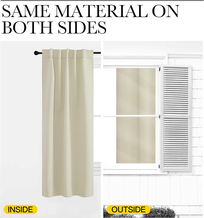 NICETOWN Blackout Curtain Panels - Image 6