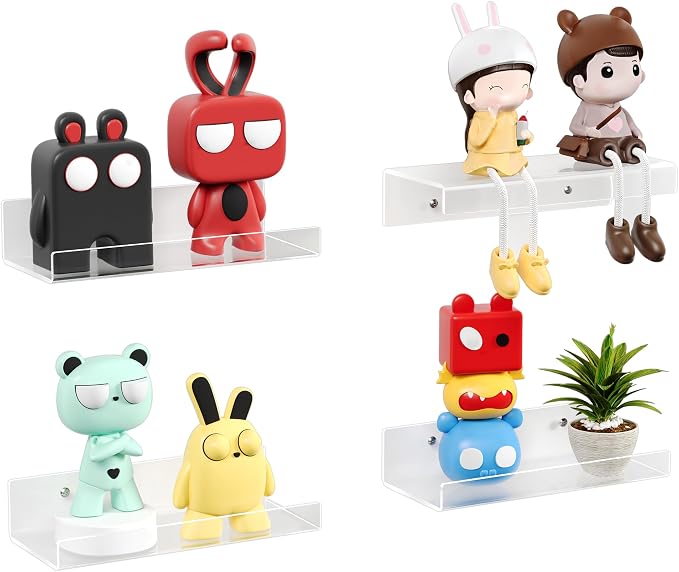 upsimples 9" Acrylic Shelves, Small Shelf by upsimples