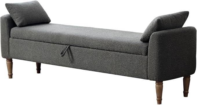 66" End of Bed Storage Bench for Bedroom - Image 6