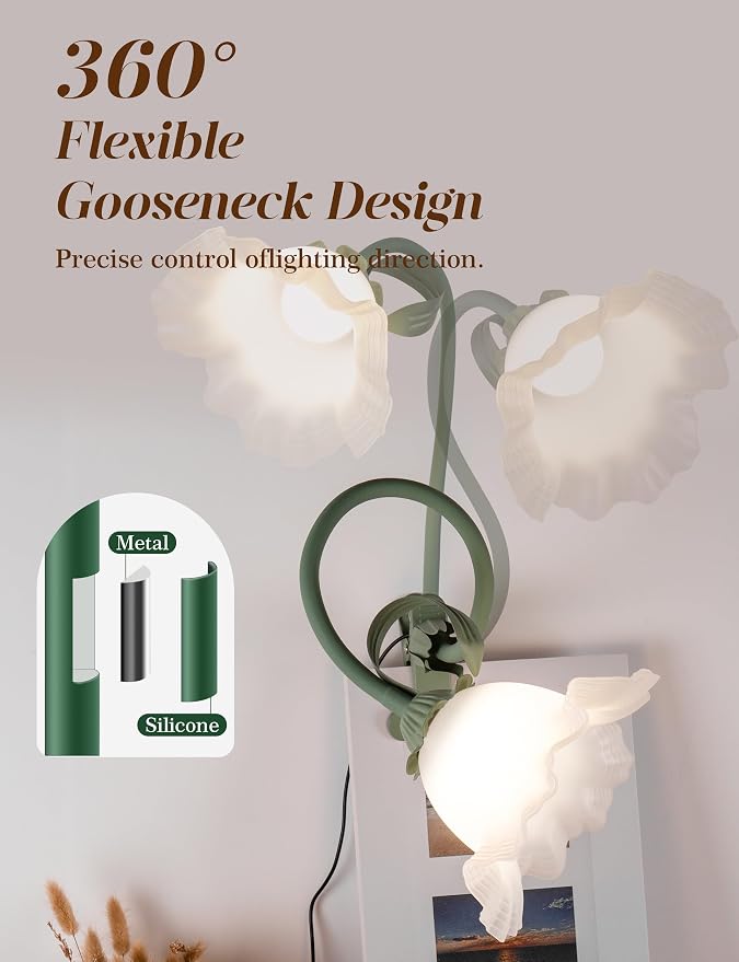Flower Clip On Desk Lamp for Home and Dorm - Image 4