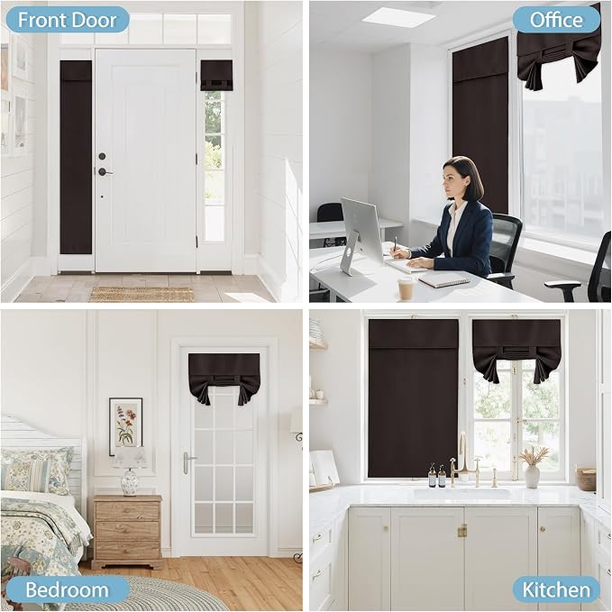 RYB HOME Blackout Door Window Curtains - Image 9