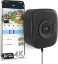 abetap 8MP 4K Window-Mounted Security Camera, Ultra-Clear Color Night Vision, Built-in Powerful Magnetic Mount, 24/7 Continuous Local Recording, No Subscription Required, Dual-Band 2.4G & 5GHz WiFi