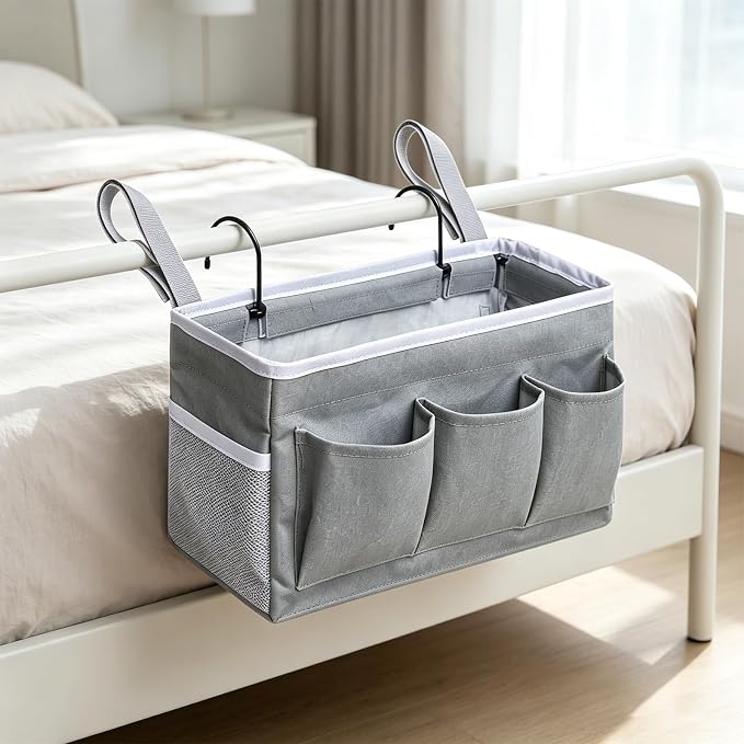 Nightstand Organizer, Bed Caddies, Bedside Caddies Hanging Storage Organizer - Image 3