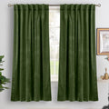 BGment Velvet Curtains for Bedroom, 2 Panels, Dark Green Blackout Curtains | 52 by BGment