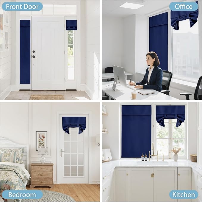 RYB HOME Blackout French Door Curtain - Image 9
