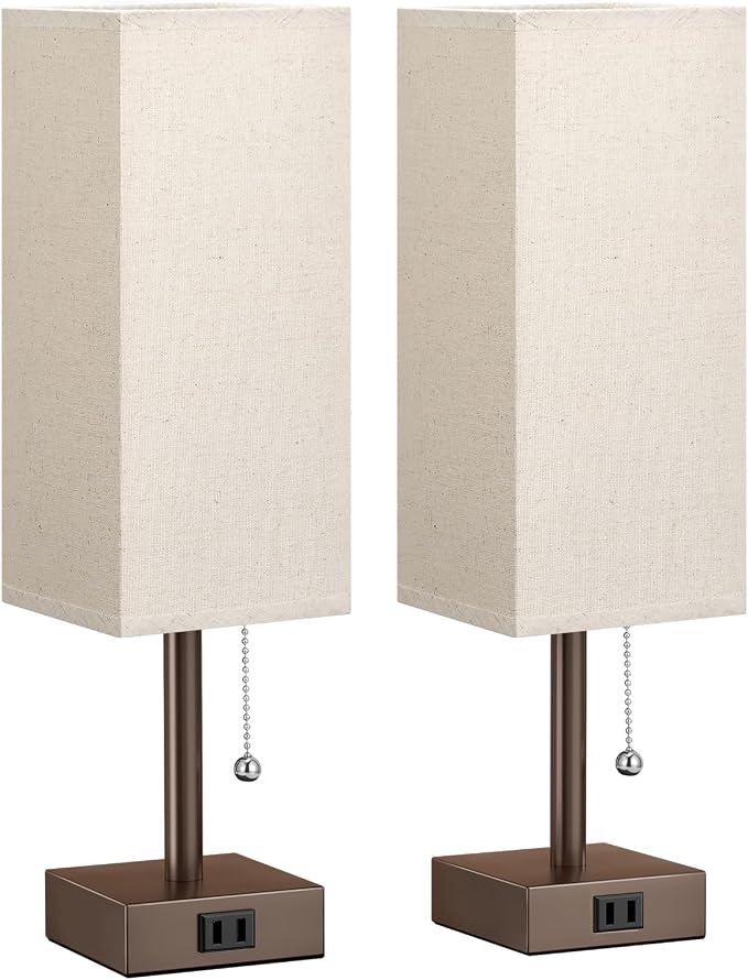 Bedside Lamp for Bedroom Set of 2 - Image 8