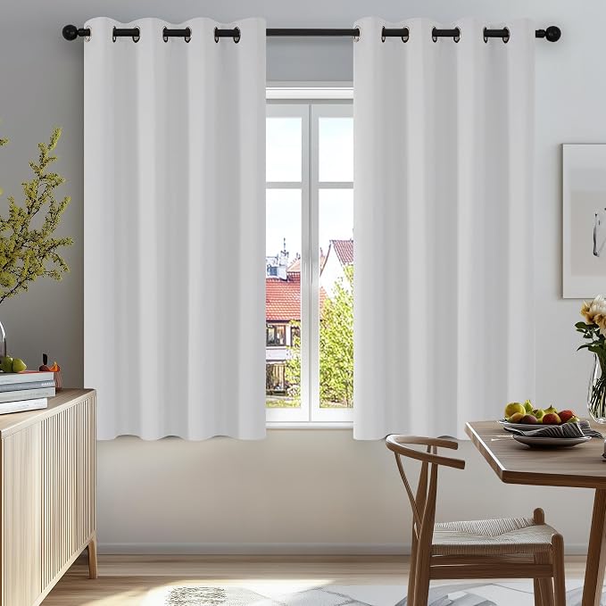 Deconovo Blackout Curtains for Bedroom and Living Room 45 Inches Long | Black by Unknown