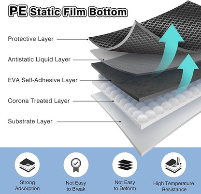 35"x 48" Chair Mat for Hard Floors, Durable Office Chair Mat for Tile &Laminate Floor, Easy to Clean Desk Floor Mats for Hard Floors, 3D Carbon Fiber Pattern Floor Protector,Waterproof Office Mat