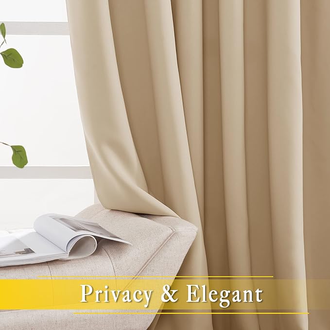NICETOWN Sliding Door Blinds Window Treatment, Privacy Thermal Drapes - Image 4