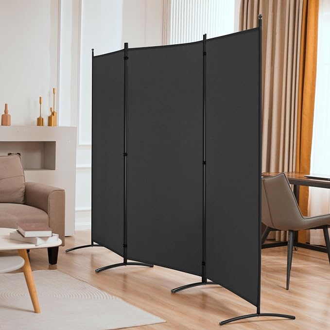 Spurgehom 3 Panel Room Divider Folding Partition Privacy Screens | Freestanding - Image 6