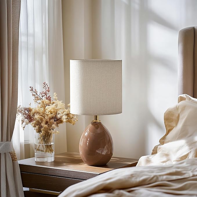 18.5" Table Lamp Set of 2 for Living Room Bedroom, Bedside Lamps for Night - Image 7