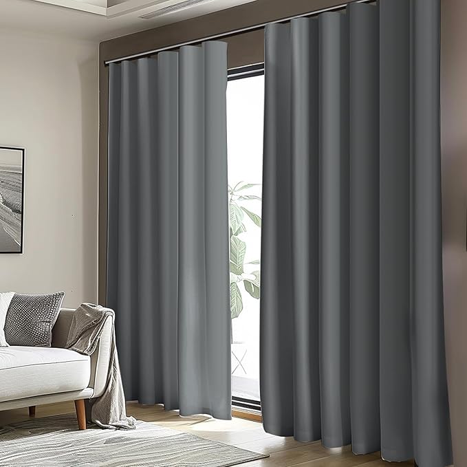 Room Divider Blackout Curtain Track Curtains Wall Dividers Panels Screen - Image 7