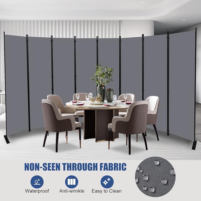 Room Divider Folding Privacy Screens, 6FT Tall Divider - Image 2