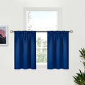 BGment Royal Blue Curtains 36 Inch Length by BGment