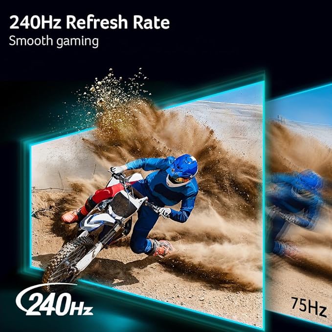 Acer Nitro 27 Inch WQHD 2560 x 1440 ZeroFrame Design IPS Gaming Monitor | AMD FreeSync Premium | Up to 240Hz Refresh | Up to 0.5ms | One Display Port 1.2 and Two HDMI 2.0 Ports | KG271U W3bmiipx