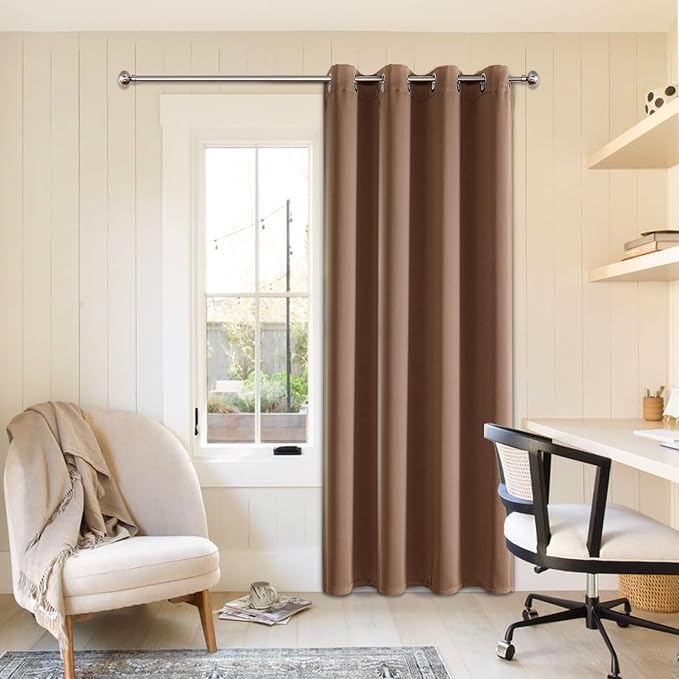 ChrisDowa Blackout Curtains Door Curtain Doorway Closet Drapes, 1 Panel | 52W x by ChrisDowa