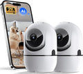 GBIUT Indoor Security Camera, Indoor Camera for Home Security, WiFi Home Camera with 360° Pan Tilt, AI Motion Detection, Two-Way Audio, Night Vision for Baby, Pet, Elderly Monitoring